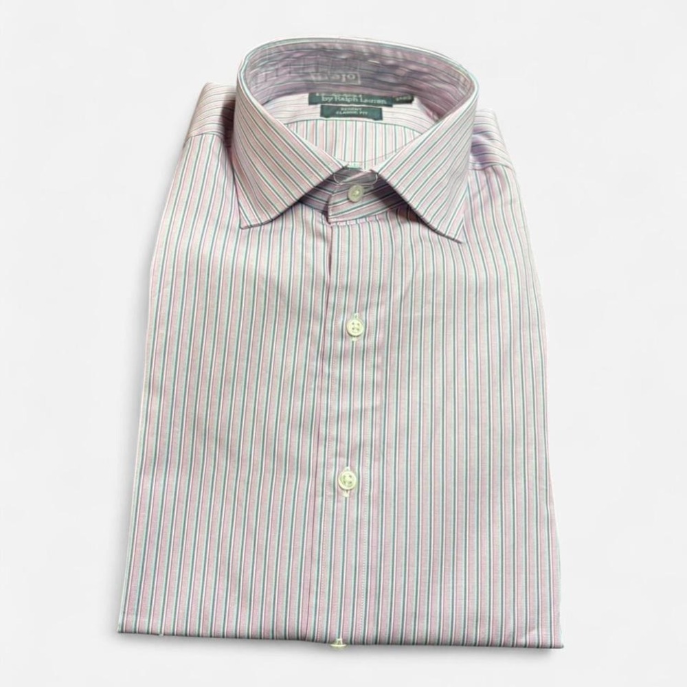 Polo Ralph Lauren Regent Classic Fit Mens Dress Shirt Stripe 16.5 34/35